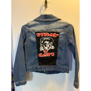 Stray Cats Kids Rockabilly Denim Jacket-SIZE 14
